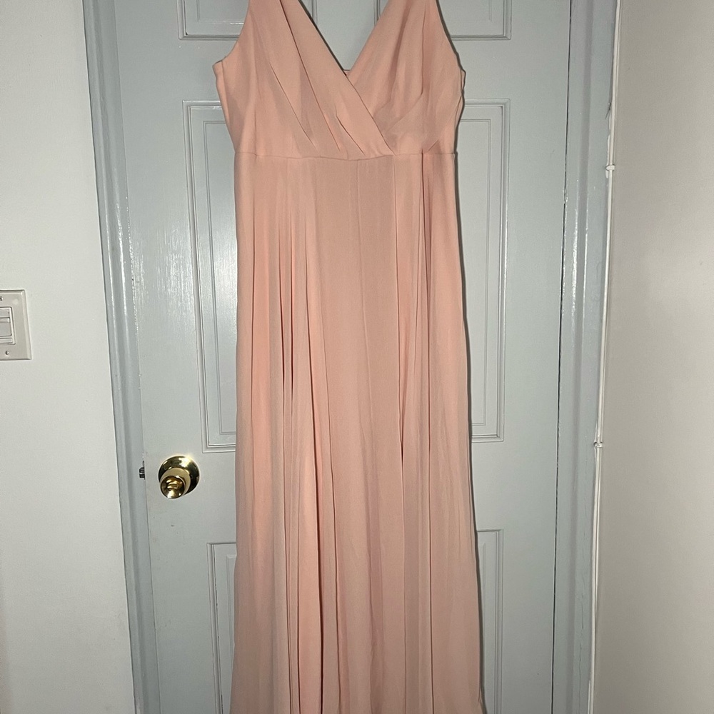 Pink maxi dress for a special occasion